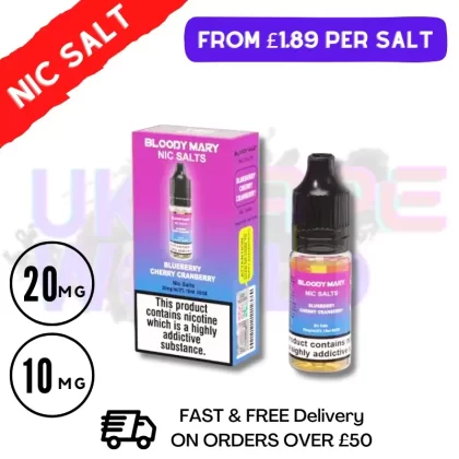 Blueberry Cherry Cranberry – Bloody Mary 10ML Nic Salt