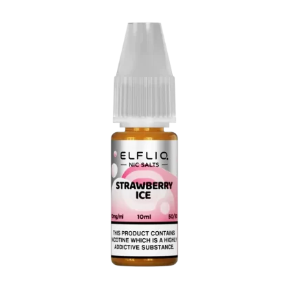 Strawberry Ice Elfliq Nic Salt by Elfbar - 10ml - 10mg