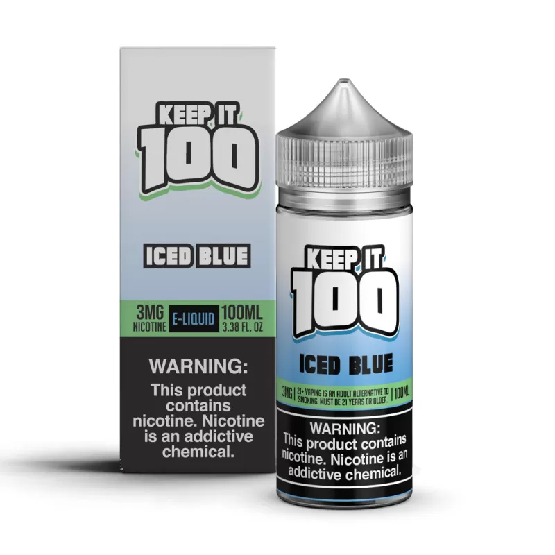 KEEP IT 100 - Iced Blue - 100ML E-Liquid - 6MG