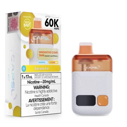 CAPSL 60k Banana Ice Disposable Vape by Flavour Beast