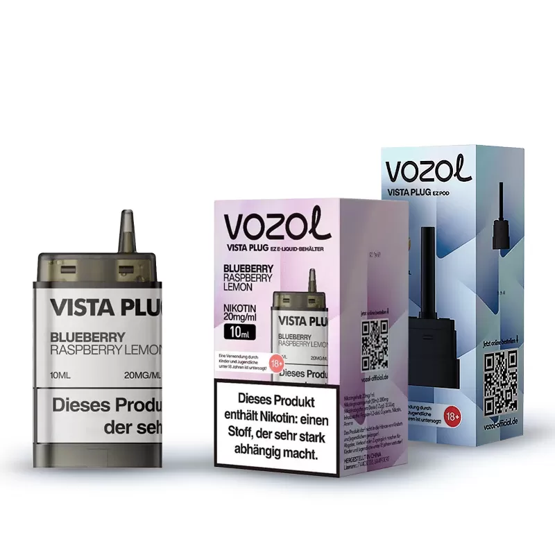 Vozol Vista Plug EZ Pod Set – Blueberry Raspberry Lemon - Image 3