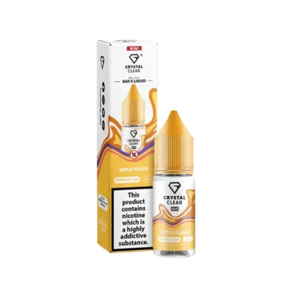 Crystal Clear Apple Peach 10ml Nic Salt E-liquid - Vape Product, Vape Product