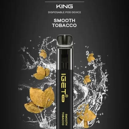 IGET King Vape – Smooth Tobacco (2600 Puffs)