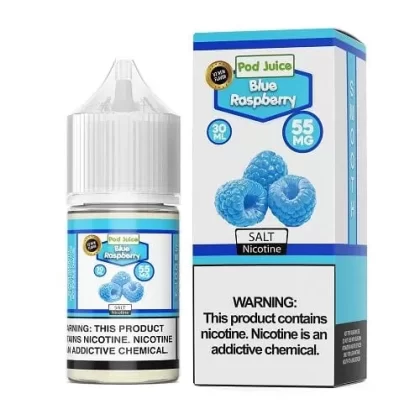 Pod Juice Blue Raspberry TF 30ml Nic Salt Vape Juice - Eightvape
