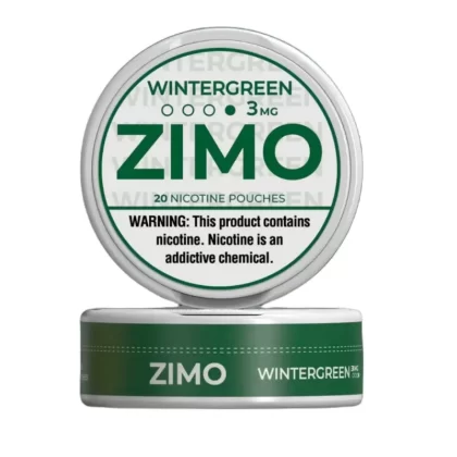 ZIMO Wintergreen Nicotine Pouches - Nicotine Avail#8mg>6mg>3mg (8C3D5F)