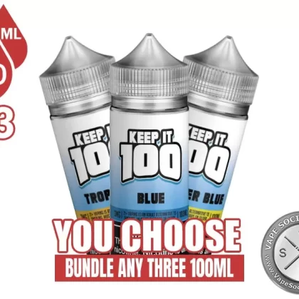 Keep It 100 Vape Juice Bundle 3x100ml (300ml)