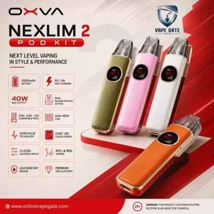 OXVA Nexlim 2 Pod Kit - Green Leather - Onlinevapegate