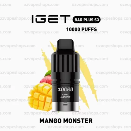IGET Bar Plus S3 Pod – Mango Monster - Vape Store