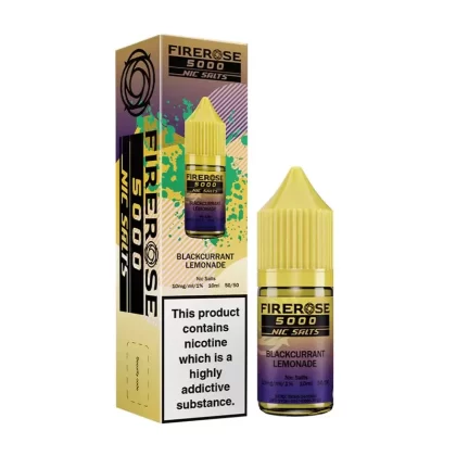 Elux Firerose 5000 Blackcurrant Lemonade E Liquid - Nicotine Strength#20mg>10mg
