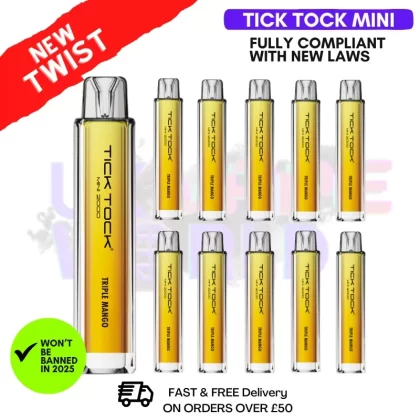Triple Mango Tick Tock Mini 2000 Box Of 10