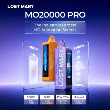 Lost Mary MO20K MO20000 Pro Disposable Device – 20000 Puffs - Blue Baja Splash