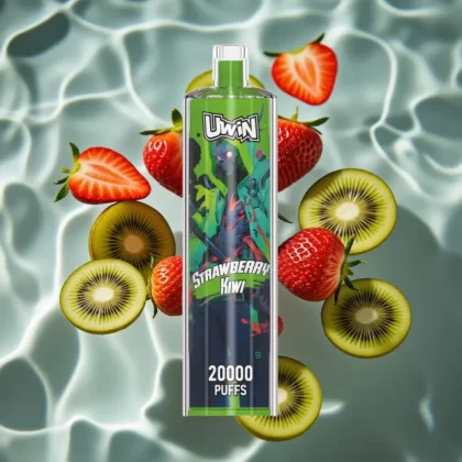 Uwin Shisha Hookah Crystal 20000 Puffs Strawberry Kiwi 22ml Mesh Coil Type-C 650mAh - Bangvapeaustralia