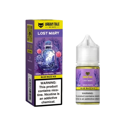 Urban Tale x Lost Mary - Blue Razz Ice - Nic Salt 30ML E-Liquid - 50MG