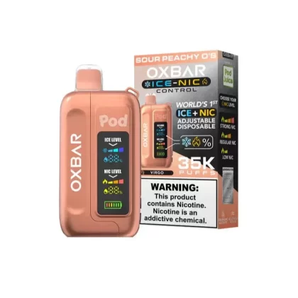 Sour Peachy O-s – Pod Juice X Oxbar Ice-Nic 35K - Ejuicewarehouse
