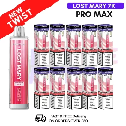 Strawberry Watermelon Lost Mary Pro Max 7K Box Of 10
