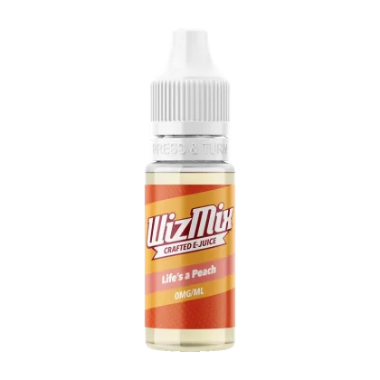 WizMix Life's A Peach - 10ml - 0mg - Vape Product (D243B7)