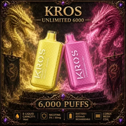 KROS Unlimited 6000 - Cinnamon Funnel Cake (BLK Series)