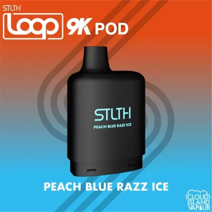 STLTH LOOP 9K Pod Pack – Peach Blue Razz Ice