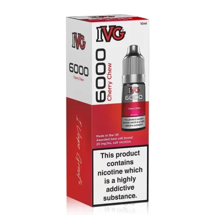 Cherry Chew By I VG 6000 10ml Salts - Nicotine Strength#20mg (Salt)>10mg (Salt) (9D164A)