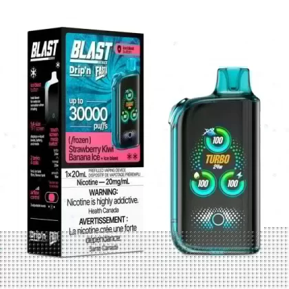 Drip’n Fasta Blast Disposable Vape – 30K Puffs – Strawberry Kiwi Banana Ice