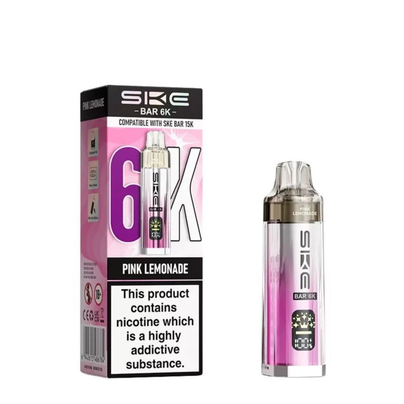 SKE Bar 6k Prefilled Vape Kit - Prefilled Pod Kit; Blueberry Sour Raspberry, Cherry Ice - Image 2