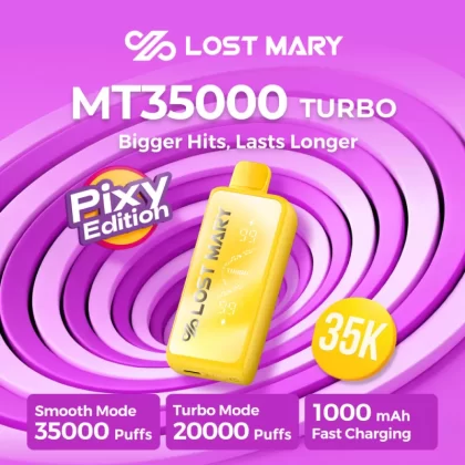 Made in Indonesia | Lost Mary MT35K "Pixy Edition" Disposable Device - 35,000 Puffs - Purple Pixy