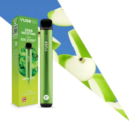 Vuse GO – Apple Sour | Zero Nicotine - Benzoesäure, Ethanol; Nikotinfrei (0D5232)