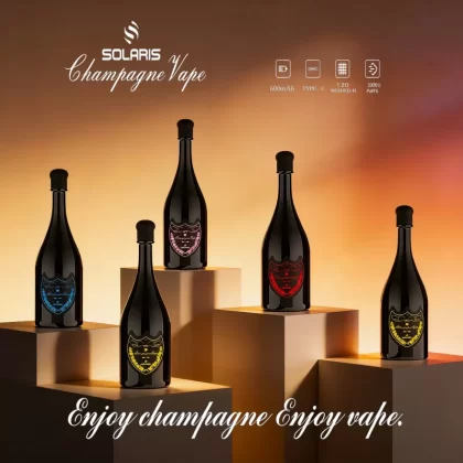 Solaris Champagne 30000 30K Puffs LED Light Rechargeable Disposable Vape EU Warehouse - Vapeq10