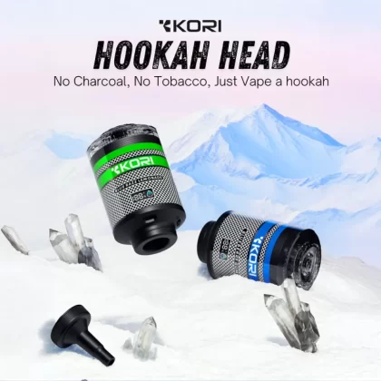 KORI “Hookah Head” 100K 2-in-1 Disposable E-Hookah -100,000 Puff - Cherry Fiesta