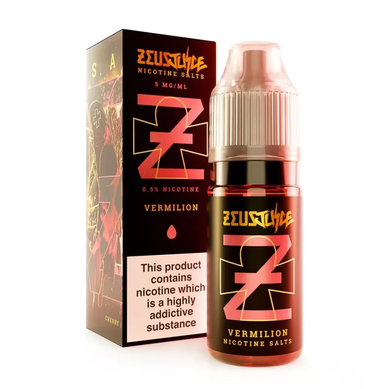 Vermilion Nic Salt By Zeus Juice - 5MG - Image 2
