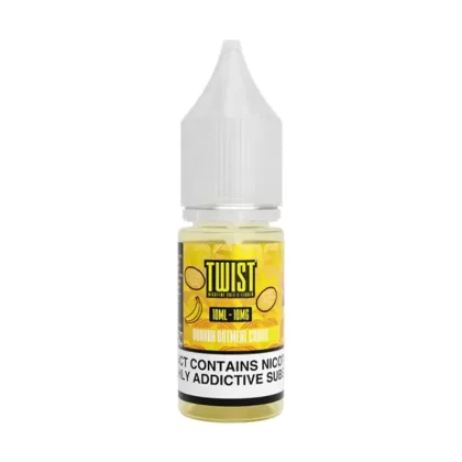 Twist Banana Oatmeal Cookie Saltnic vape Juice - 10 Pack - Strength