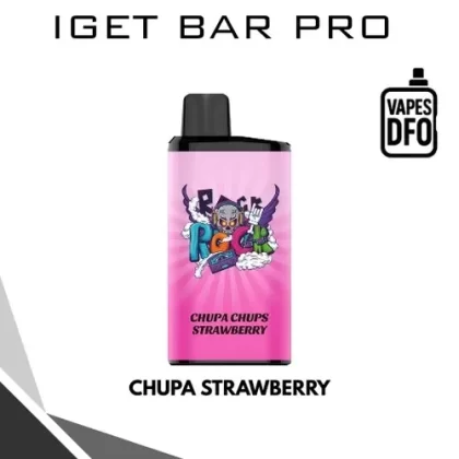 Chuppa Chupps Strawberry – IGET BAR PRO - Non-rechargeable / IGET / Medium / Strawberry / Beverage & Dessert