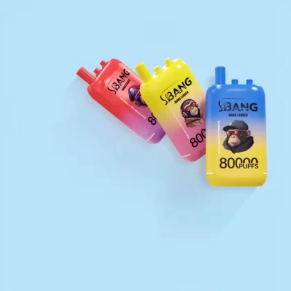 Bang Leader 80000 Puffs Triple Flavors Disposable Vape - Random Flavors(Minimum 2 Pieces), Watermelon Ice & Strawberry Mango & Banana; 3-nicotine, 2-nicotine (B70C6C)