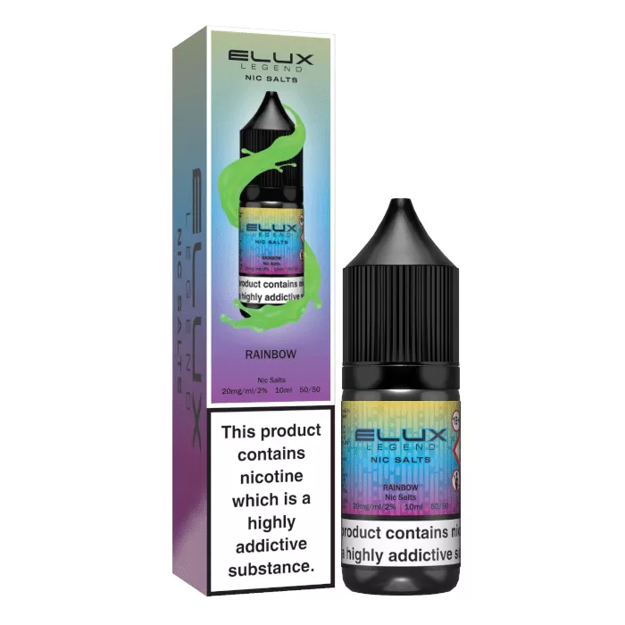 Rainbow Elux Nic Salts e Liquid 10ml – TPD - Vapestorm Co