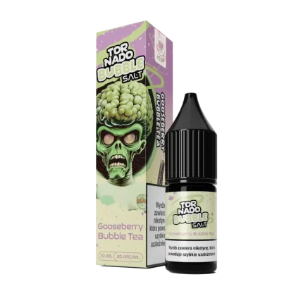 Liquid Tornado Bubble Salt 10ml 20mg Gooseberry Bubble Tea