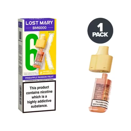 Pineapple Passion Fruit Lost Mary BM6000 Refill Pack - Ukecigstore