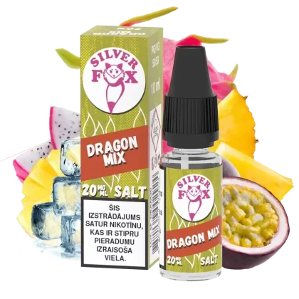 Silver Fox Salts Dragon Mix 20mg Nicotine Salt E‑Liquid – 10ml LV