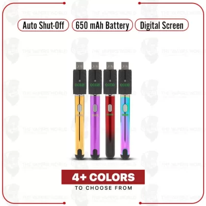 OOZE Smart Vape Pen Battery - Panther Black, Chrome