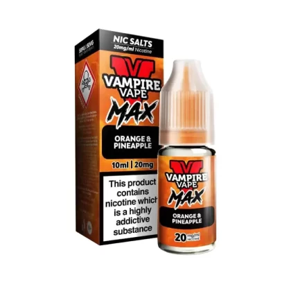 Orange & Pineapple Nic Salt E-Liquid by Vampire Vape Max - Ukecigstore
