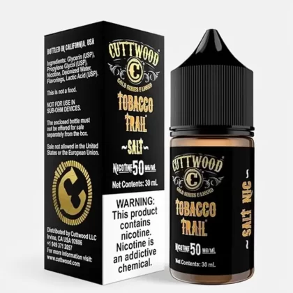 Tobacco Trail SALT – Cuttwood E-Liquids – 30mL 50VG Nic Salt