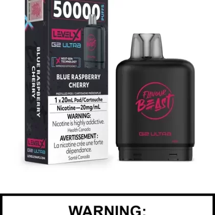 Blue Raspberry Cherry Flavour Beast Level X Ultra Pods