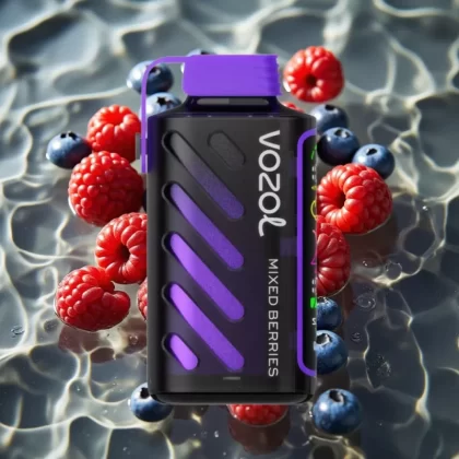 VOZOL Gear Power 20000 Puffs Dual Mesh Coil Full Screen Display Mixed Berries Disposable Vape - Bangvapeaustralia