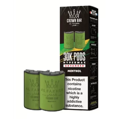Al Fakher 30k Hypermax Prefilled Pods Menthol - Strength#20mg