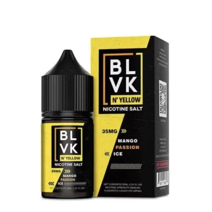 BLVK & Yellow Nic Salt – Mango Passion Ice - Vapexotic In