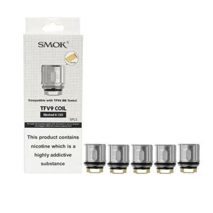 Smok TFV9 Coils (5 Pack) - Resistance#0.15 Ohm