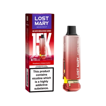 Raspberry Watermelon Lost Mary NERA15K Refill Pack - Ecigwizard
