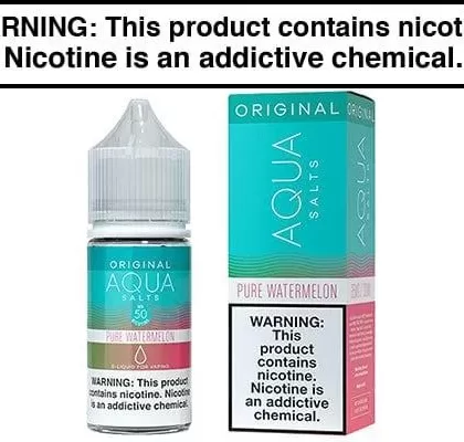 PURE WATERMELON BY AQUA SALT 30ML - Vapejuice