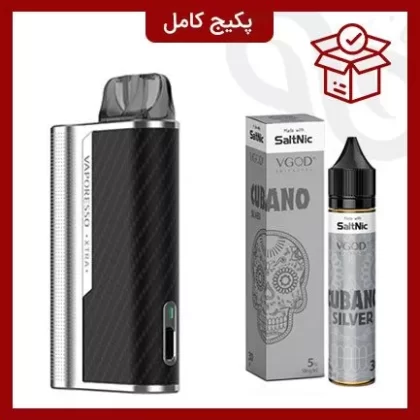 Vaporesso Xtra - + VGOD Cubano Silver 25mg; Vape Product, Vape Product