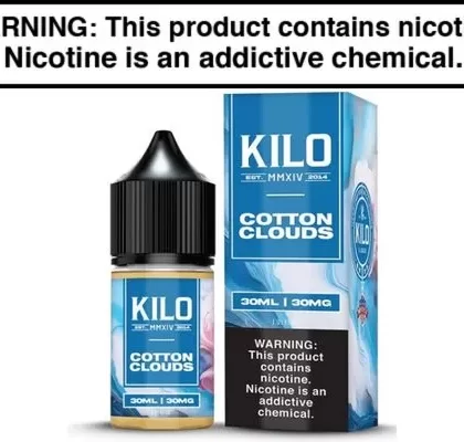 Cotton Clouds by KILO Salt Nic 30ML - Vape Product, Vape Product