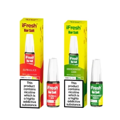 iFresh Bar Nic Salt Vape Juice - Pack of 10 - Apple Peach / Strength 10mg